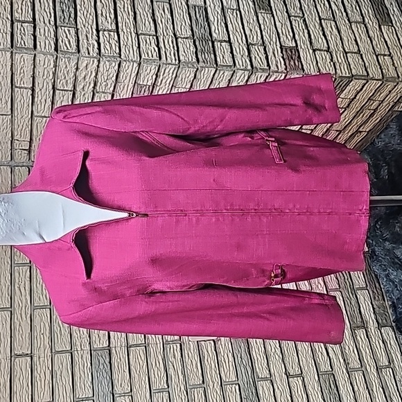 ALFRED DUNNER Zip Up Dress Jacket Sz 12 Excellent - Picture 1 of 8